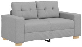 Sofá Loveseat Cinzento Nuvem 120 cm em Tecido vidaXL