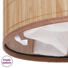 Cesto oval para roupa suja bambu natural