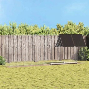 vidaXL Gaiola para galinhas 2 pcs Prateado 600 x 100 x 210 cm
