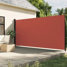 vidaXL Toldo lateral retrátil 220x600 cm terracota