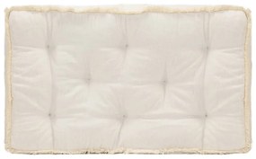 Almofadão para sofá de paletes 73x40x7 cm bege