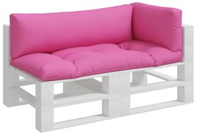 Almofadões p/ móveis de paletes 3 pcs tecido oxford rosa