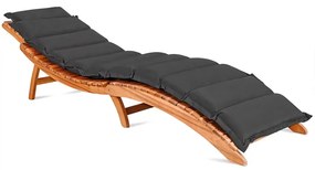 Almofada Jardim de espreguiçadeira 183x56x7cm antracite