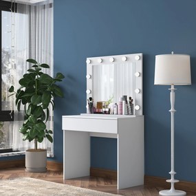 Mesa de Maquilhagem BJ120 – Branco – 90 cm x 76,8 cm x 45 cm