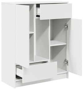 Aparador c/ gavetas e portas 73x31x90 cm branco