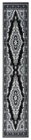 vidaXL Passadeira 60x450 cm polipropileno preto