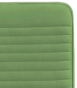 Cadeiras de jantar 4 pcs veludo verde-claro