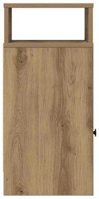 Mesa de cabeceira com gaveta 25x31x66 cm carvalho artisiano