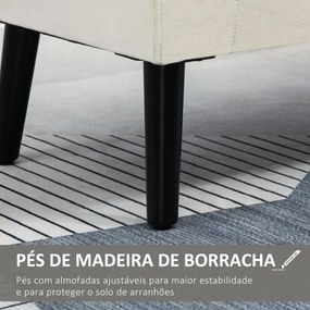 Banco para Pé de Cama Estofado em Veludo Banco de Armazenamento Acolchoado com Tampa Apoio para os Braços Pés de Madeira para Dormitório Sala de Estar