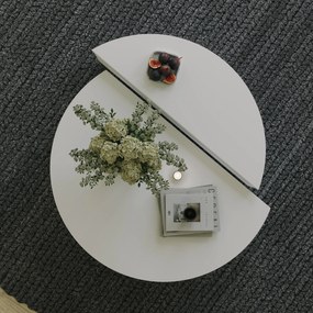 Mesa de Café Podium - Branca - 90x30x60cm, 85x35x30cm