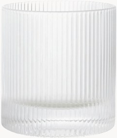 Copos de vidro artesanal Ripple, conjunto de 2