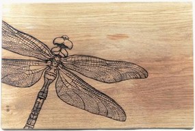 Tábua de servir em madeira de carvalho Dragonfly