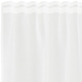 Cortina de Renda com cortinas Floral Branco 900 x 100 cm Poliéster