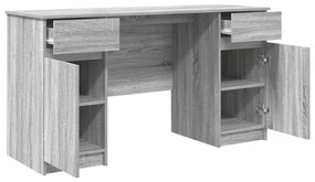 Mesa vidaXL Cinzenta Sonoma 140x49x76 cm Madeira engenheirada