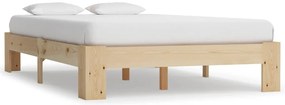 vidaXL Estrutura de cama 140x200 cm pinho maciço