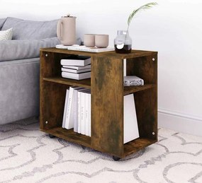 Mesa de apoio 70x35x55 cm derivados de madeira carvalho fumado