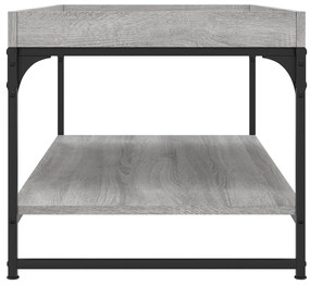 Mesa de centro 100x49x45 cm derivados de madeira cinza sonoma