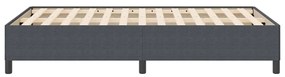 Estrutura de Cama vidaXL Cinza Escuro 120x190 cm Tecido de Corduroy