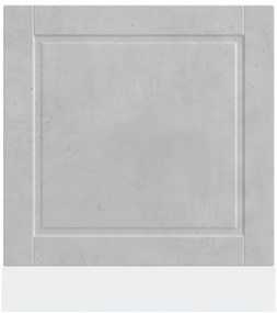 Painel máquina lavar louça Porto betão cinzento 60x1,5x67 cm