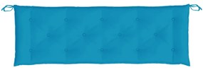 Almofadão p/ banco jardim 150x50x7 cm tecido oxford azul-claro