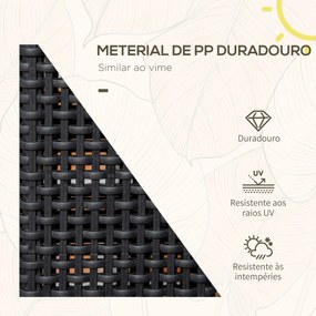 Candeeiro Solar de Jardim – 15,5x15,5x47 cm – Preto – Luz LED Quente c