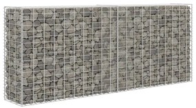 Parede/cesto gabião 85x30x200 cm aço galvanizado