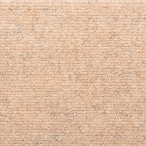 Tapetes de escada 10 pcs 65x21x4 cm agulhado creme