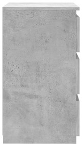 Mesas cabeceira 2 pcs derivados de madeira cinza cimento