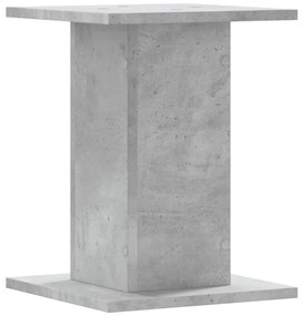 Suportes de colunas 2 pcs derivados de madeira cinzento cimento
