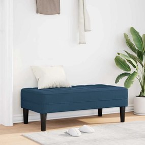 Banco vidaXL Azul 113x57x39 cm Tecido