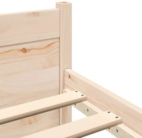 Estrutura de cama solteiro 90x190 cm madeira maciça