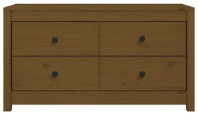 Armário de apoio 100x40x54 cm pinho maciço castanho mel