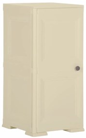 Armário de plástico 40x43x85,5 cm design de madeira branco nata