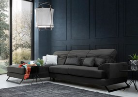 Sofá de Canto Frido – Antracite – 304 cm x 190 cm