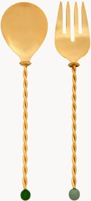 Talheres para salada em aço inoxidável Torchon