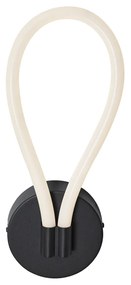 Candeeiro de Parede Moderno Preto com LED e Dimmer de 3 Níveis - Keri Moderno