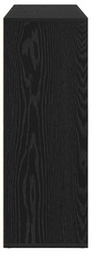 Buffets 2 pcs Madeira de Carvalho Preto 60x31x84 cm Madeira de engenha