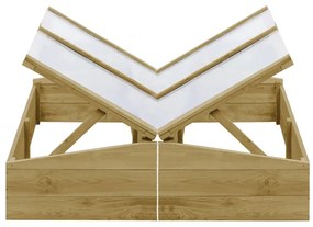 vidaXL Estufas 2 pcs 100x50x35 cm madeira de pinho impregnada