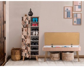 Conjunto de Mobiliário de Entrada Vegas – Sonomo Stone – Sapateira: 50