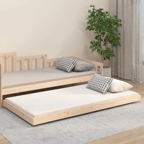 823494 vidaXL Estrutura de cama 90x200 cm madeira de pinho maciça