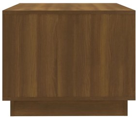 Mesa de Centro Madrid com 2 Gavetas de 102 cm - Castanho - Design Mode