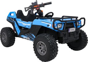 Buggy elétrico para Crianças 3 a 9 anos 24V, 2 lugares Rodas de espuma EVA, PROSPECTOR 4x4 STRONG Azul