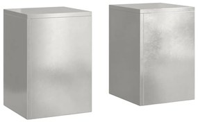Suportes de Plantas para Exterior Pilar 2 pcs 24x24x35 cm Aço Inoxidáv