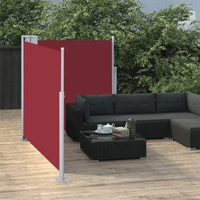 Toldo lateral retrátil 120x600 cm vermelho