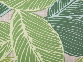 Conjunto de 2 almofadas exteriores com motivo de folha 45 x 45 cm verde VARKOS Beliani