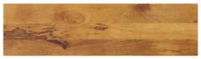 vidaXL Tampo de mesa retangular 110x20x2,5 cm mangueira maciça