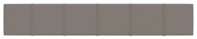 Painel de parede 12 pcs 90x15 cm veludo 1,62 m² cor cinza-claro