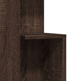 Mesa de apoio 35x35x60cm derivados de madeira carvalho castanho