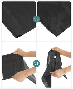 Sapateira com 10 níveis 45 x 28 x 173 cm preto
