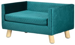 PawHut Sofá Cama Escandinavo para Cães e Gatos 64x45x36 cm Azul | Aosom Portugal